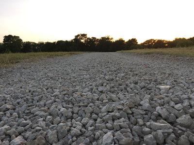Gravel Driveway Grading for Long Rural Driveway. Wylie, Tx.
