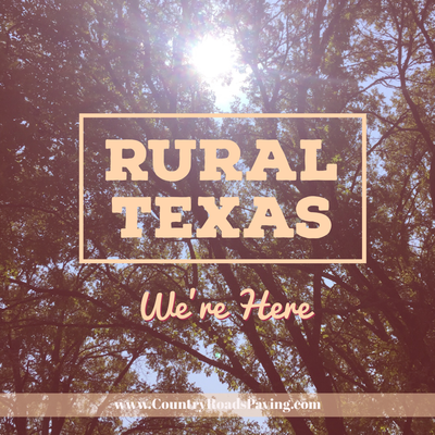 Rural Texas - we're here